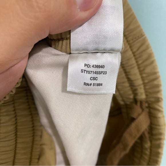 Patagonia Mens Funhoggers Shorts Cotton Tan 6” Beige Sz L - Picture 5 of 5